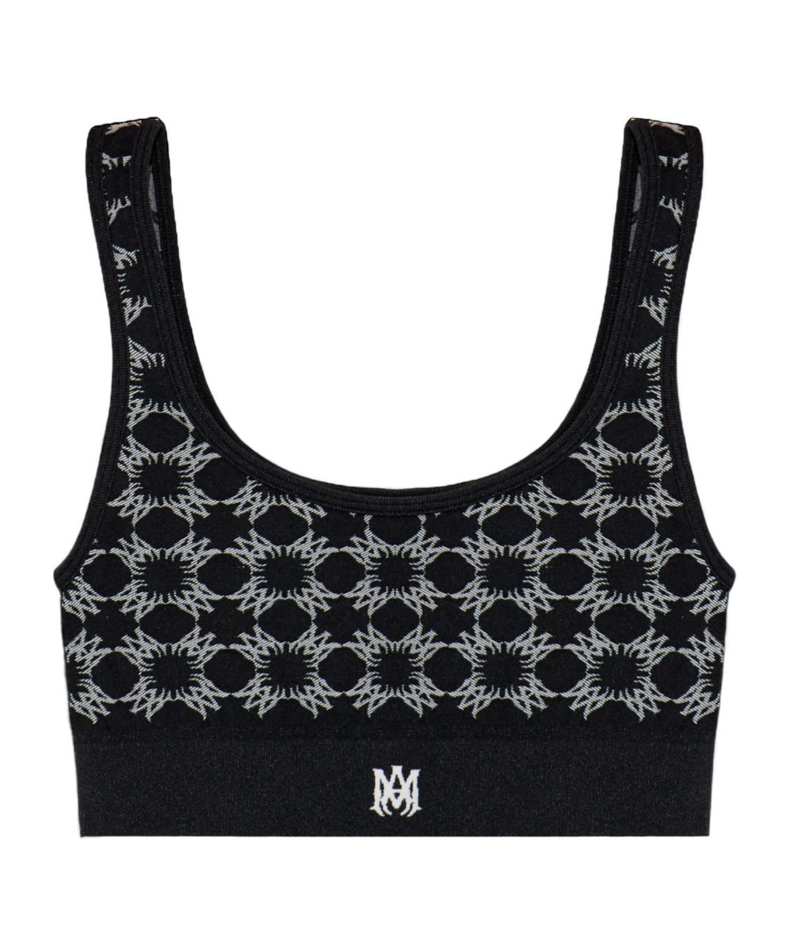 Amiri Black Ma Quad Seamless Sport Bra In Black