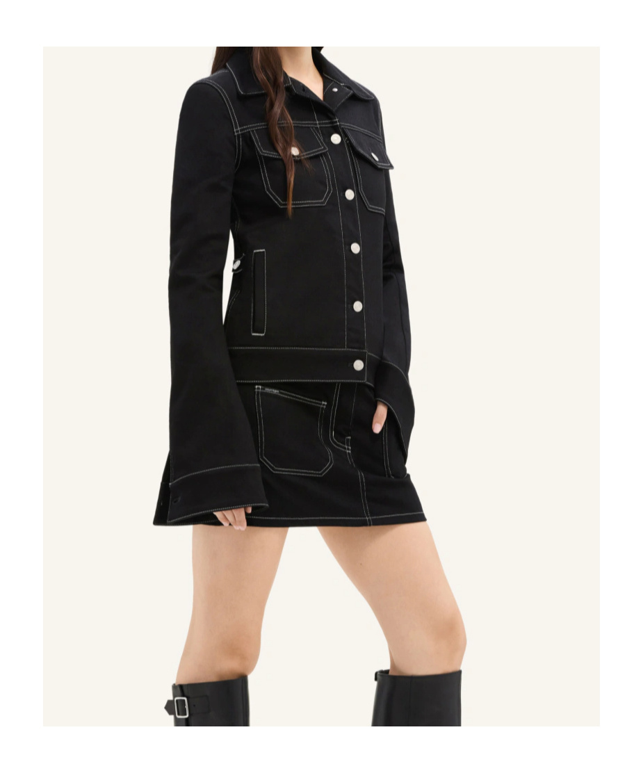 Courrèges Outerwear In Black