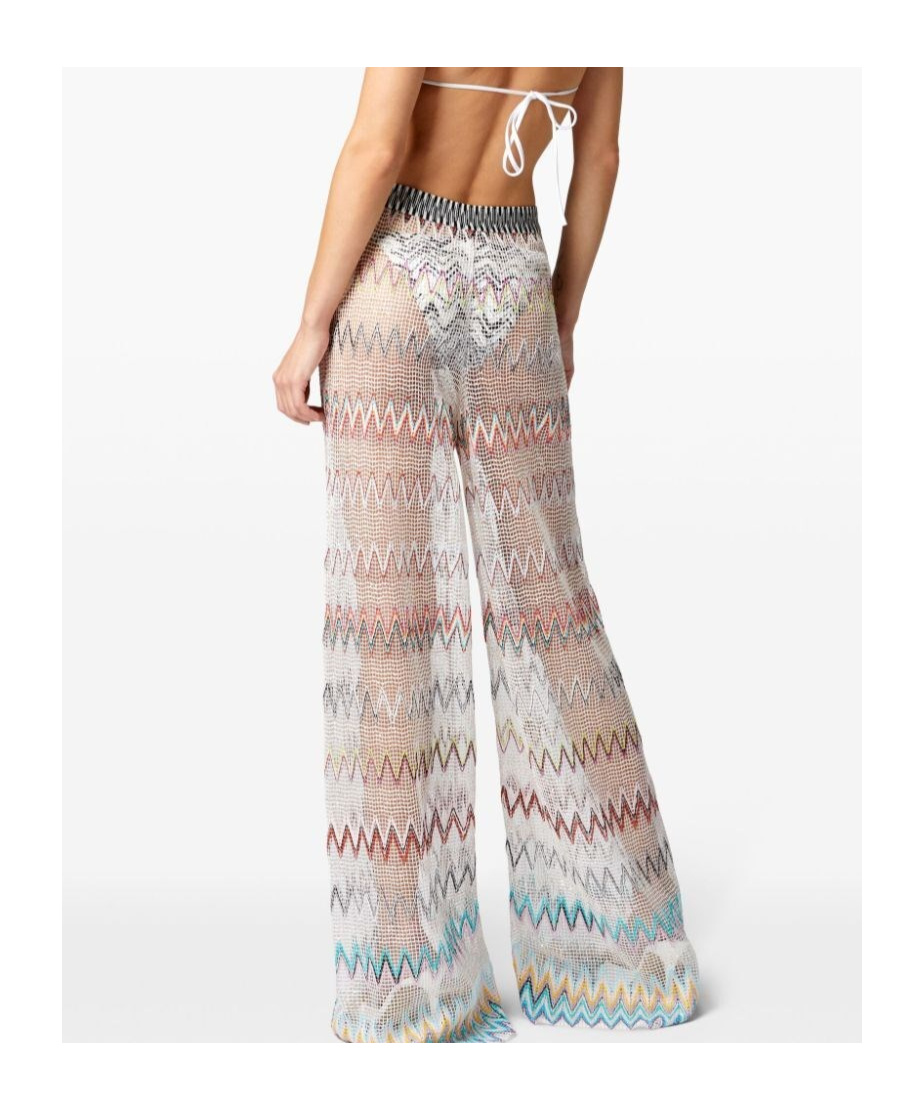 Missoni Zigzag-woven Trousers In Pink