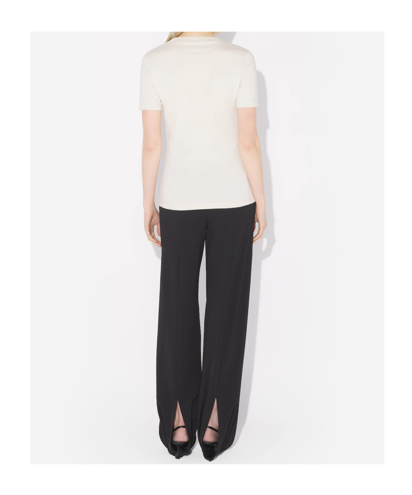 Jean Paul Gaultier The Ecru Jpg Baby Tee In Neutral