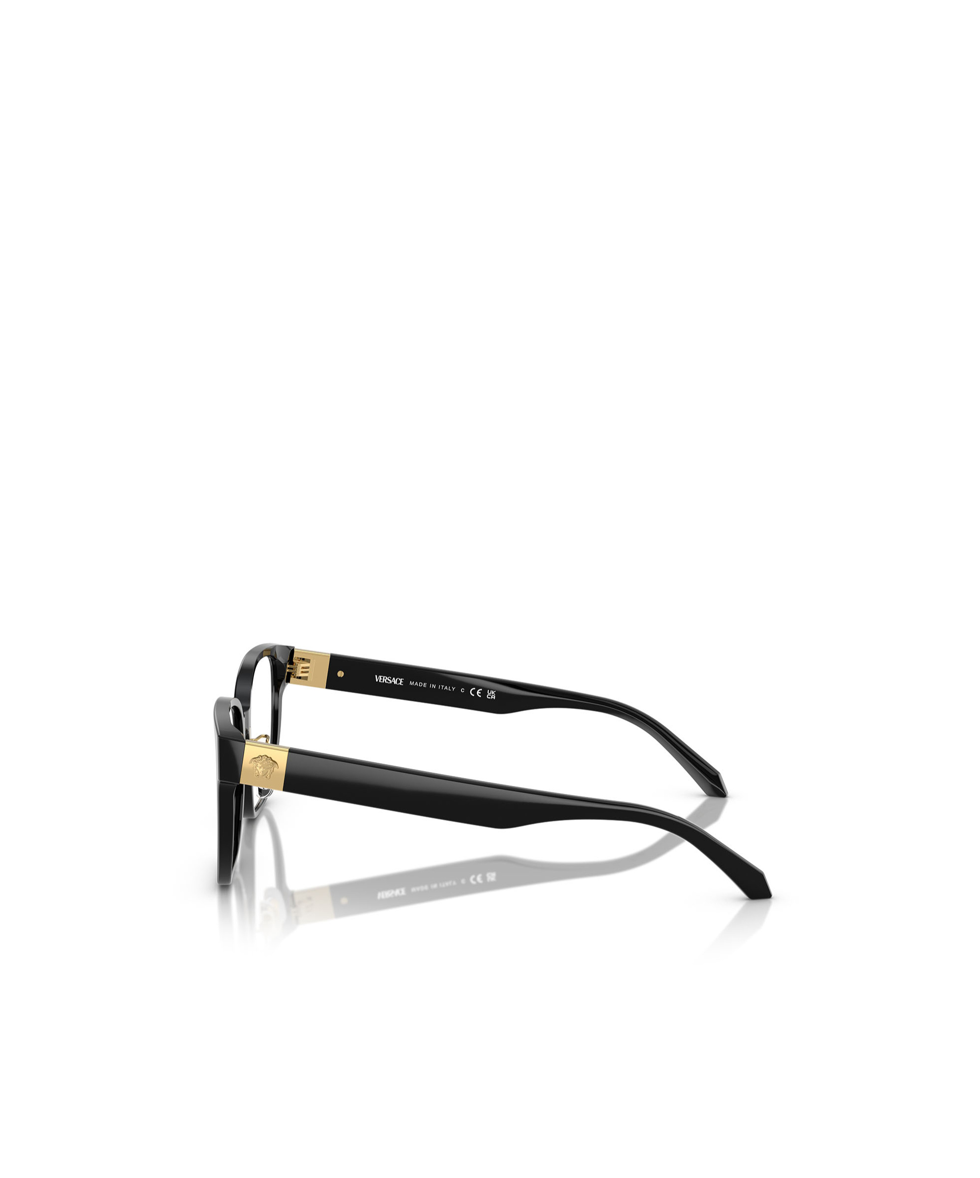 Versace Logo Flat Mirror In Black