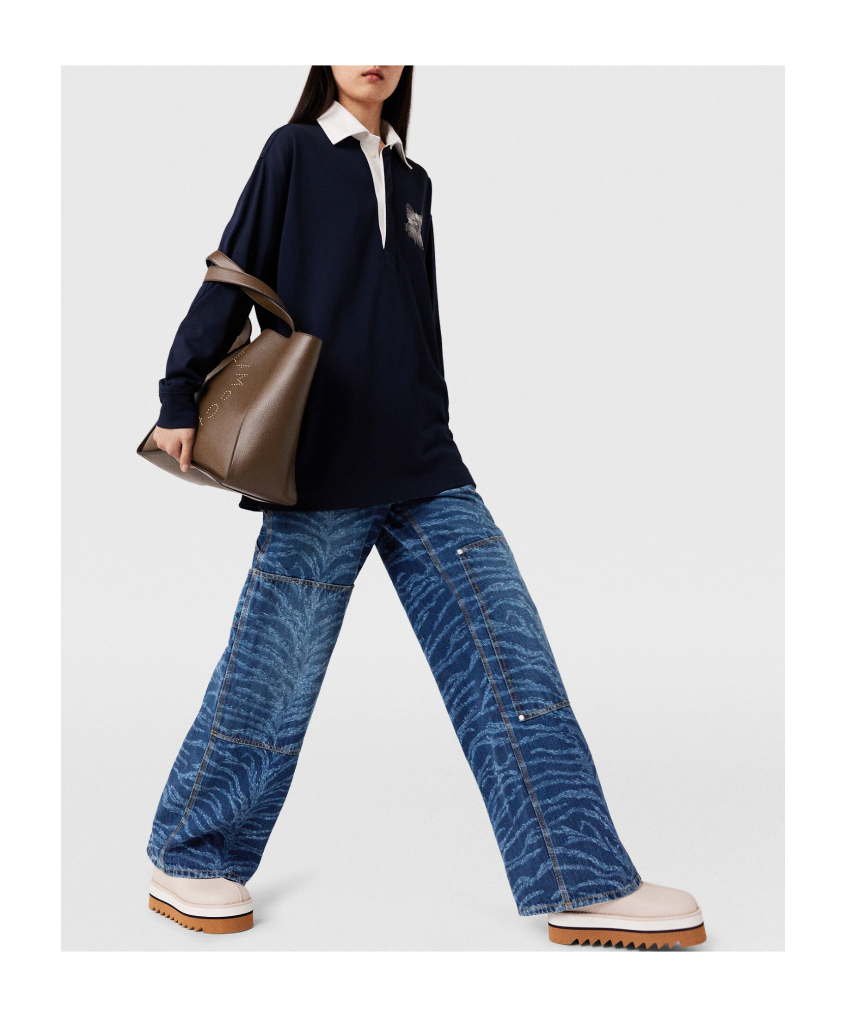 Stella Mccartney Sneakelyse Vegan Platform Slipper Mules In White