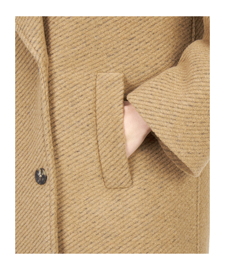 Max Mara Long-sleeved Coat In Brown
