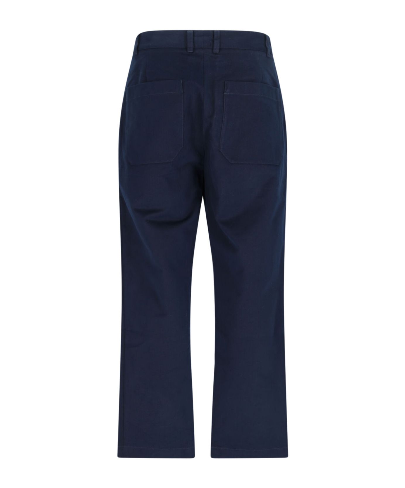 Studio Nicholson Straight Leg Trousers With Pockets And Loops In Black