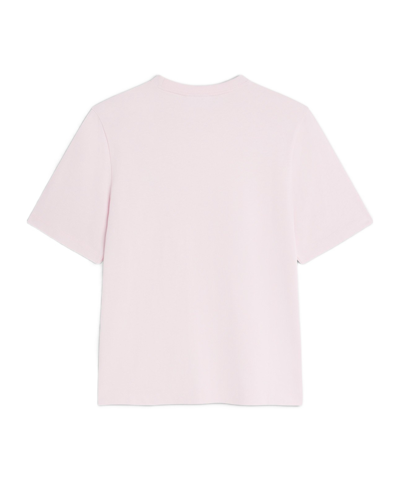 Maison Kitsuné Fox Motif Cotton T-shirt Embroidered Detail In Black