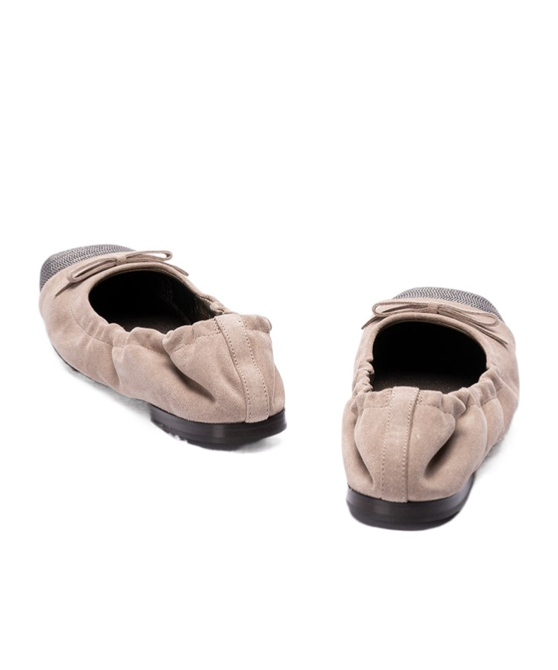 Brunello Cucinelli Ballerinas In Nude