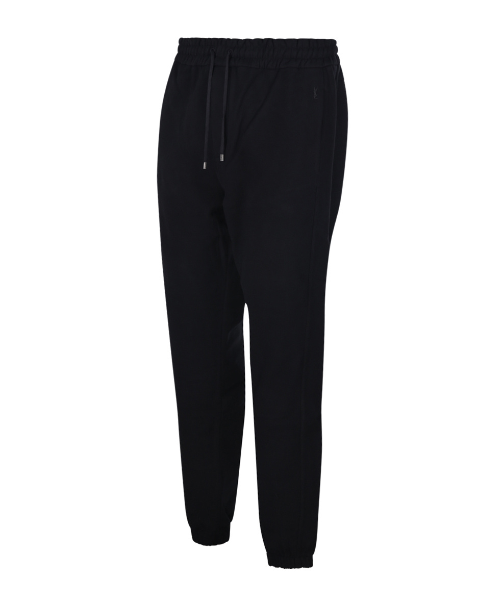 Saint Laurent Glossy-finish Track Pants In Black
