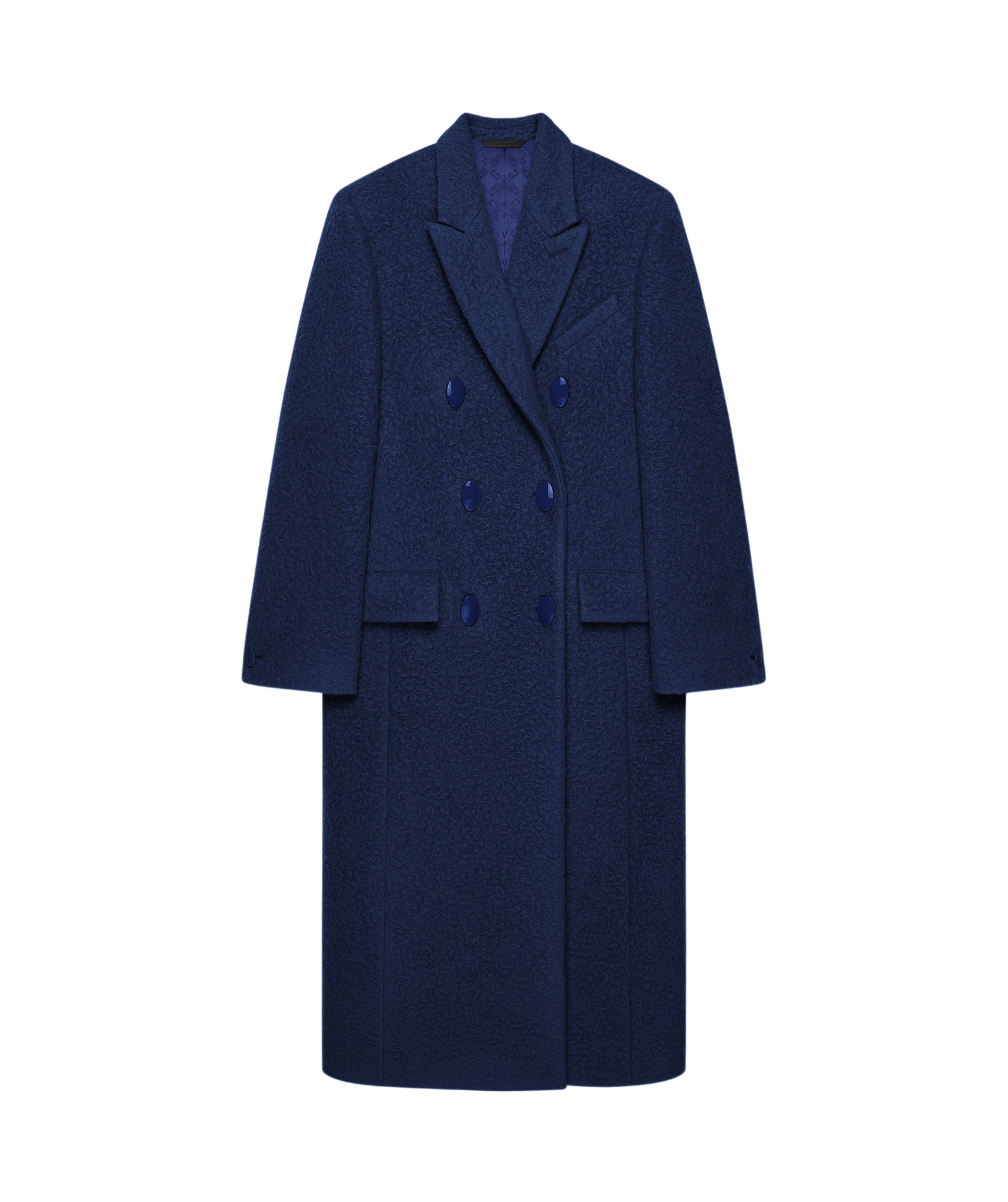 Givenchy Coat In Alpaca Bouclette Wool In Multicolor
