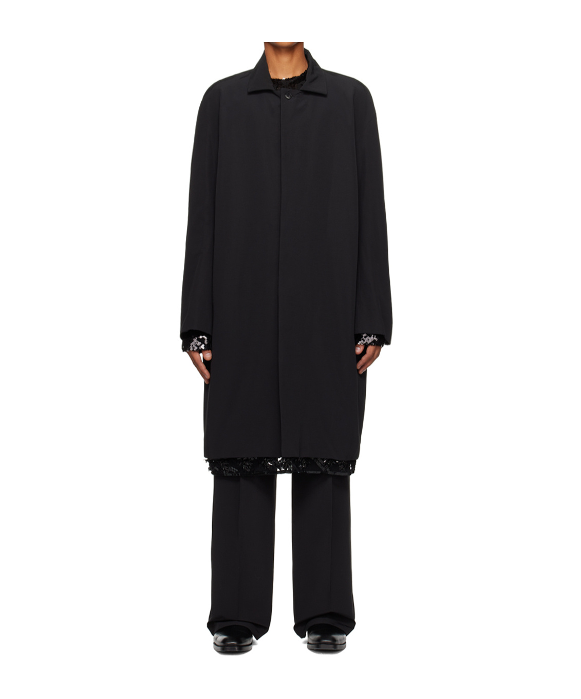 16arlington Triacetate- And Nylon-blend Faille Coat.