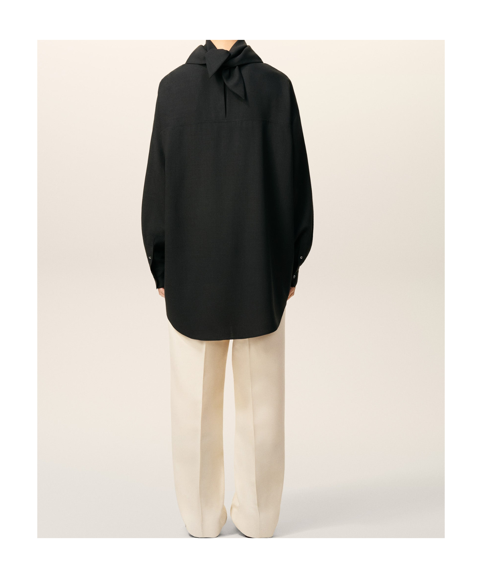 Ami Alexandre Mattiussi Ami Paris Men Bandana Wool Blouse In Black