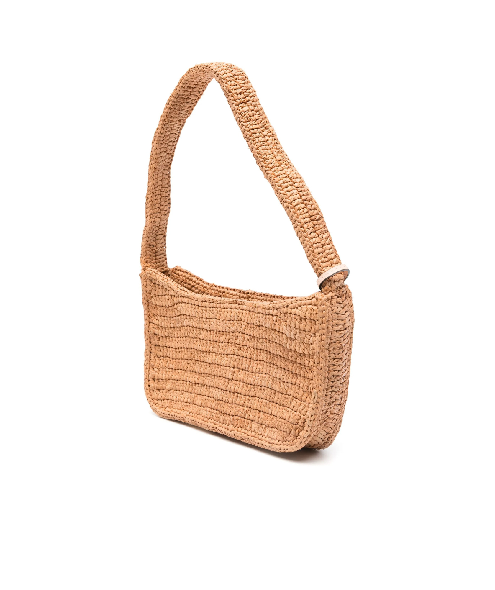 MANEBI INTERWOVEN-RAFFIA SHOULDER BAG