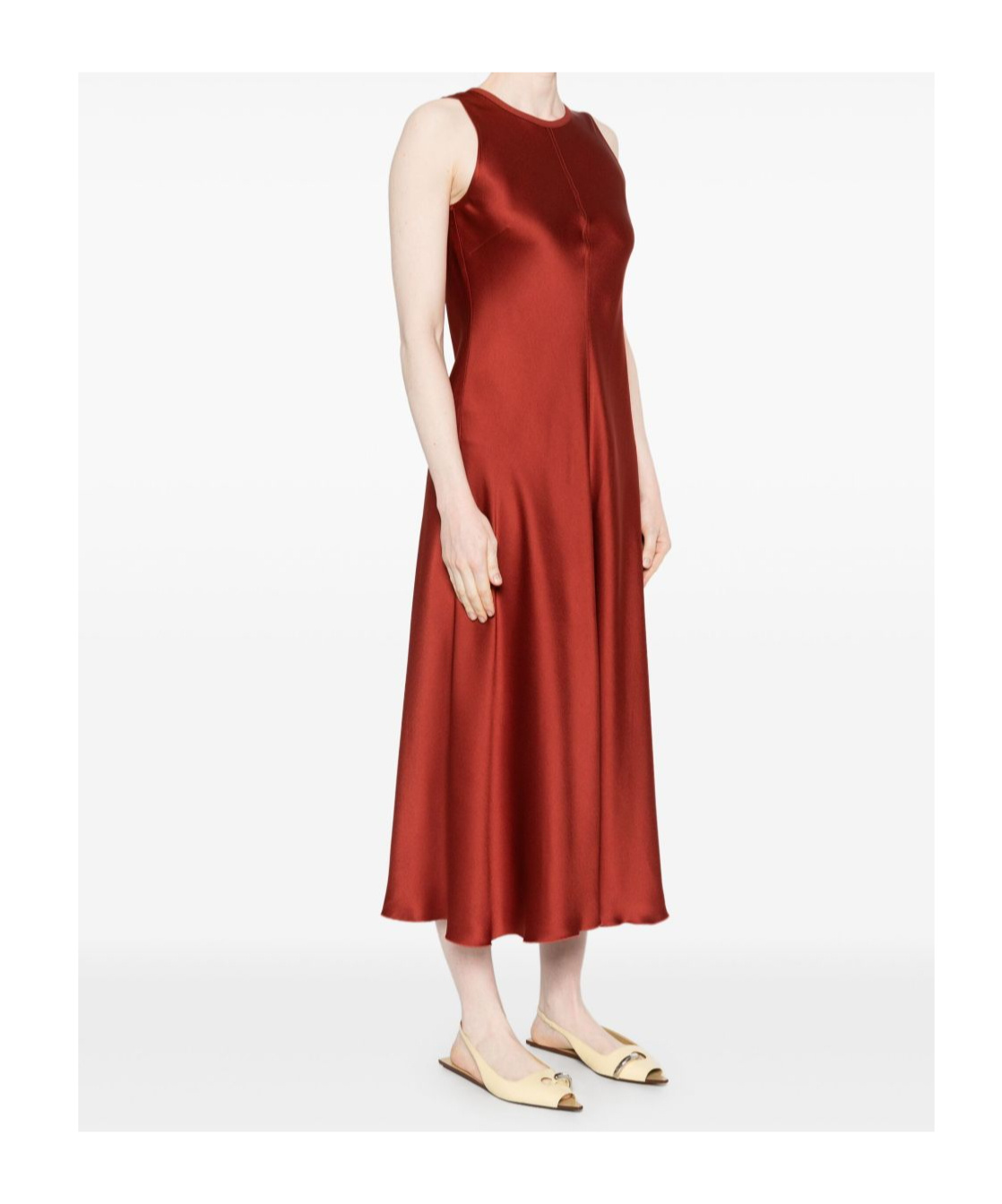 FORTE FORTE SLEEVELESS FLARED MAXI DRESS