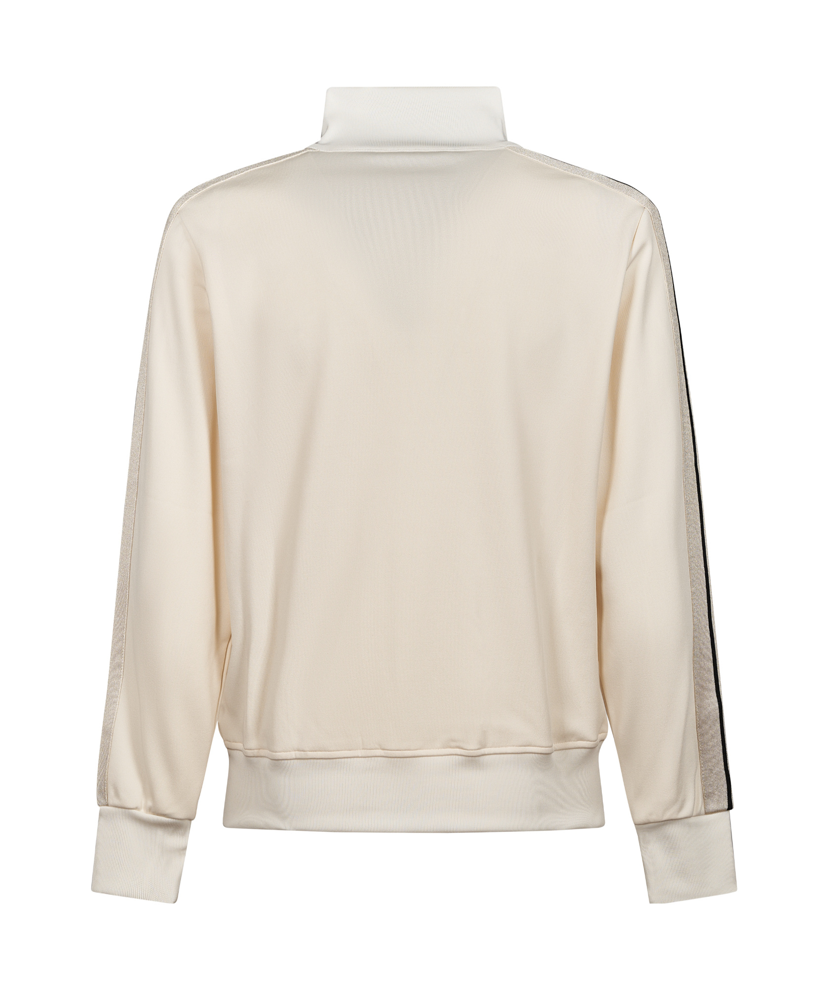 Palm Angels Classic Logo Track Jacket With High Collar And Stylish Panels In Neutral