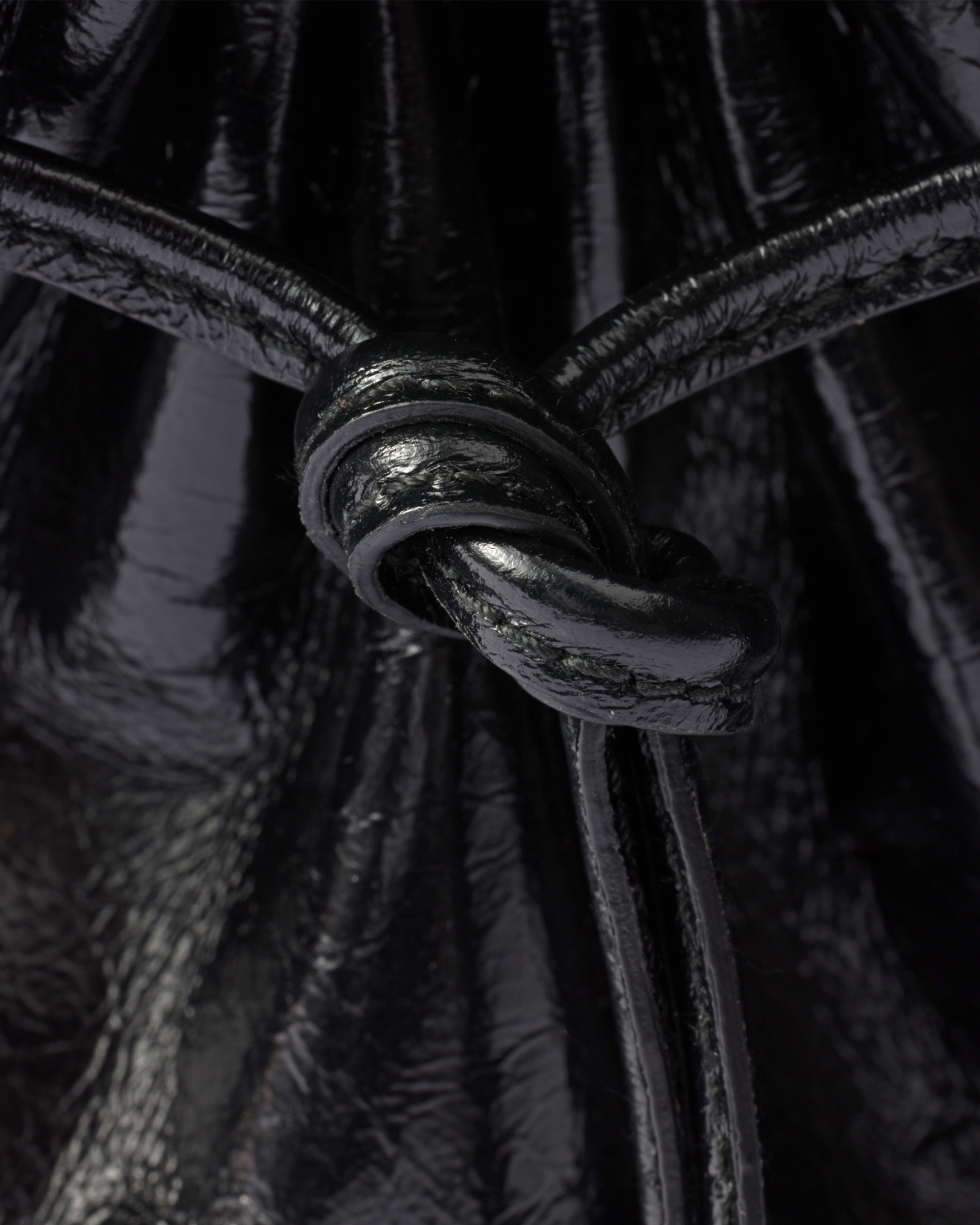 Prada Medium Leather Shoulder Bag In Black