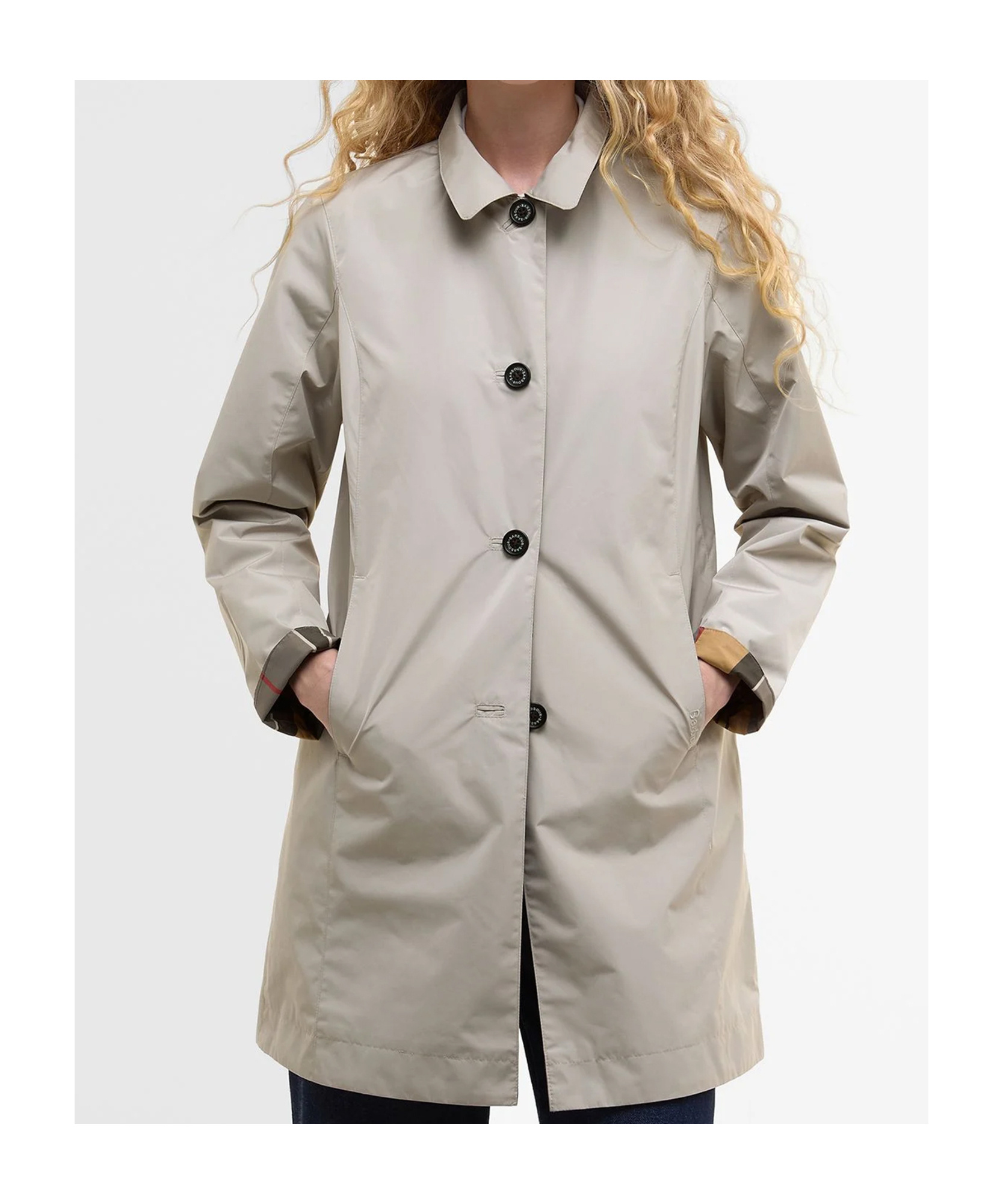 BARBOUR BARBOUR STRAIGHT HEM BUTTONED COAT