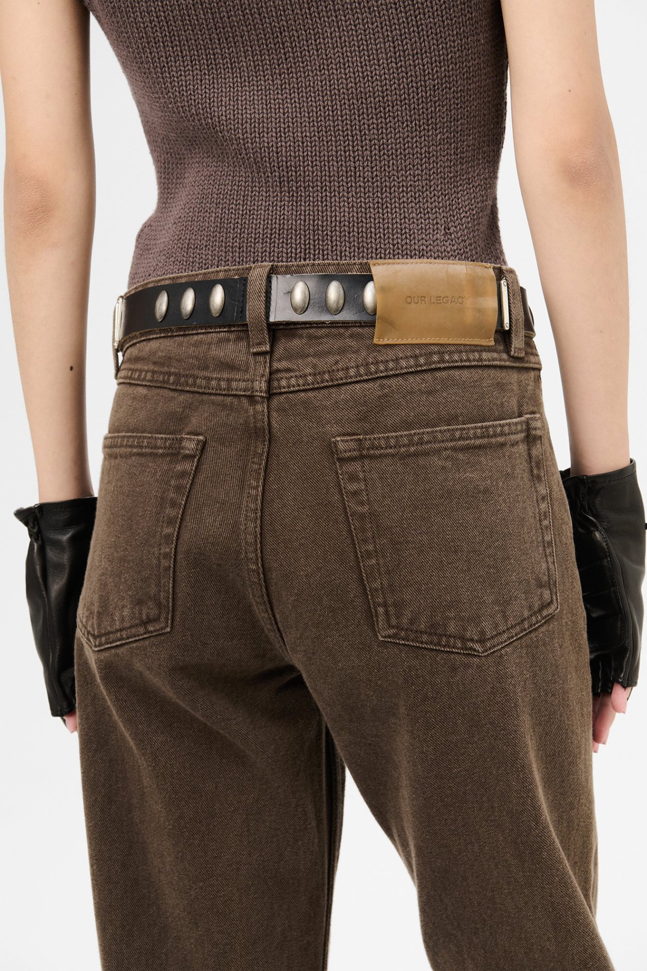 Our Legacy Belt-loop Jeans In Brown