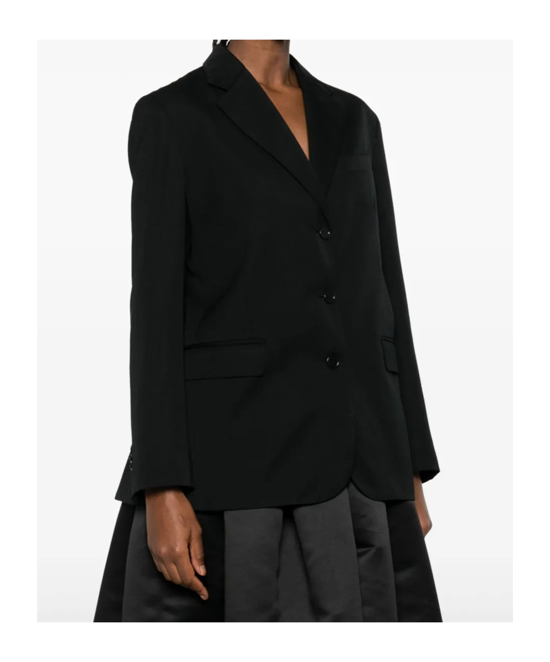 Simone Rocha Back Cut Out Bow Detail Jacket In Black