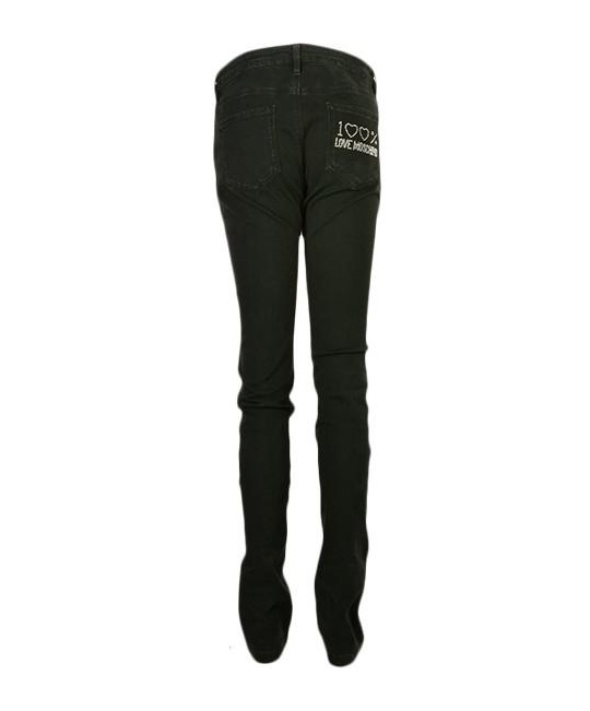 Moschino Belt-loop Jeans In Black