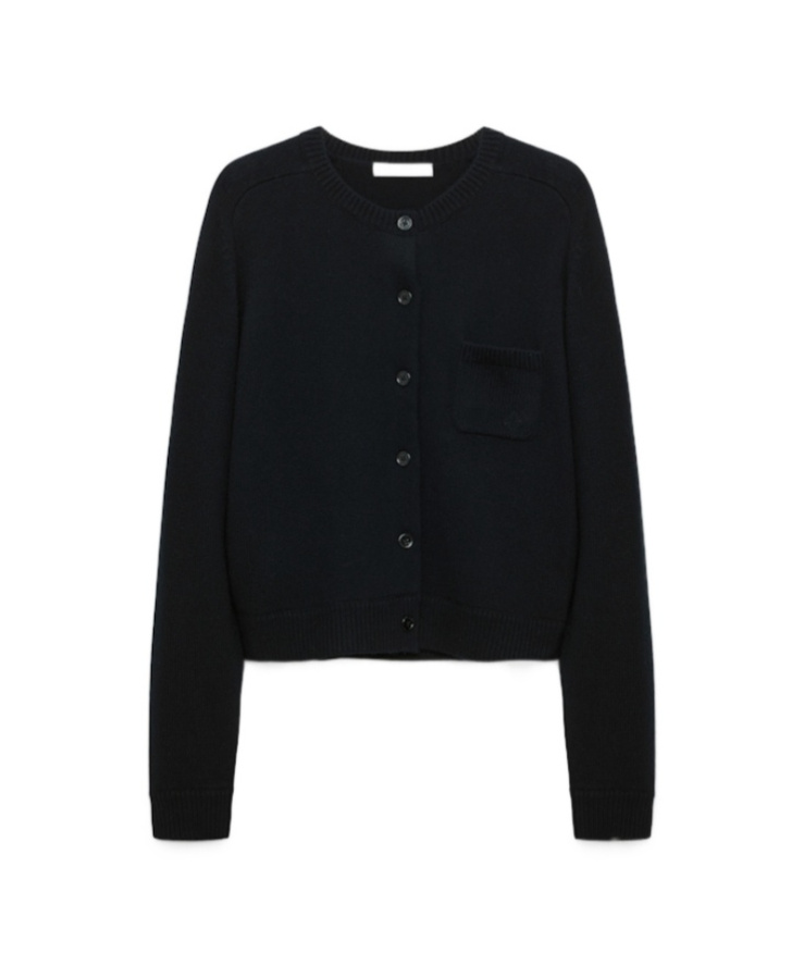 Dorothee Schumacher Elegant Statements Wool And Cashmere Cardigan In Black