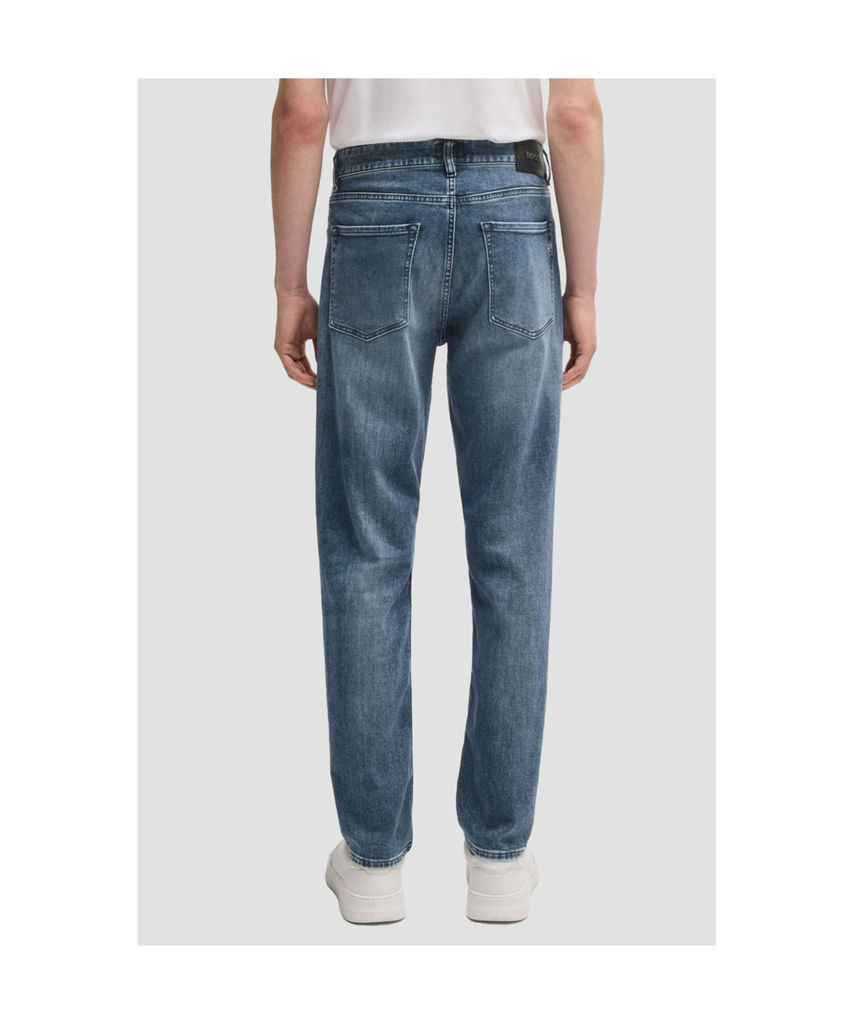 Hugo Boss Maine Regular-fit Jeans In Super-soft Blue Denim In Blue