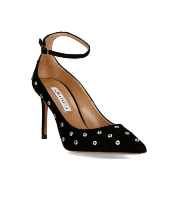 Aquazzura Love Affair Embellished Pumps In Black