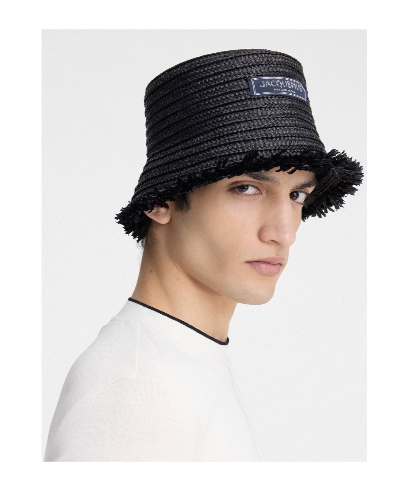 Jacquemus El Bob Bacino Fisherman Hat In Black