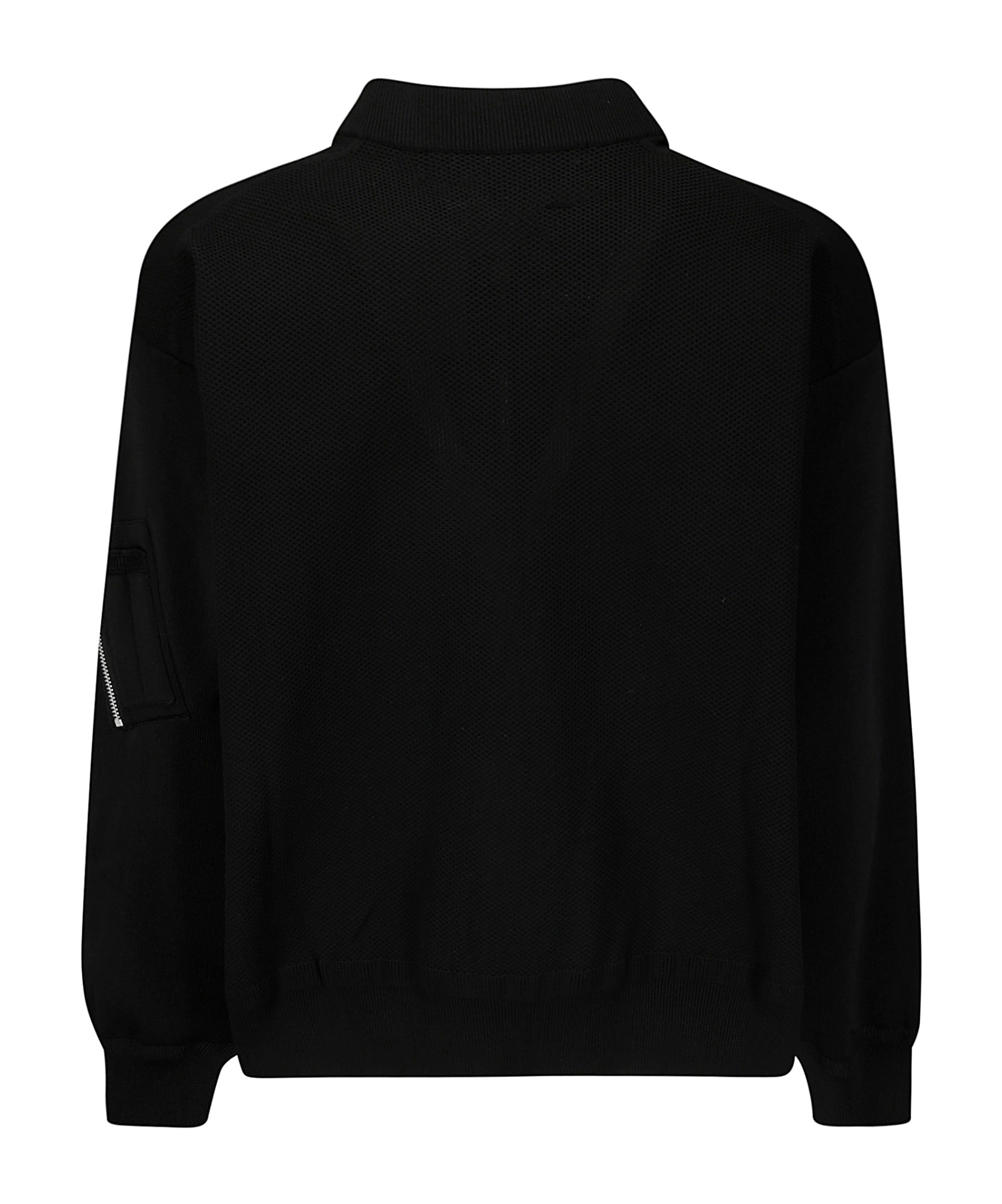 Comme Des Garçons Zip-up Sweatshirt In Black