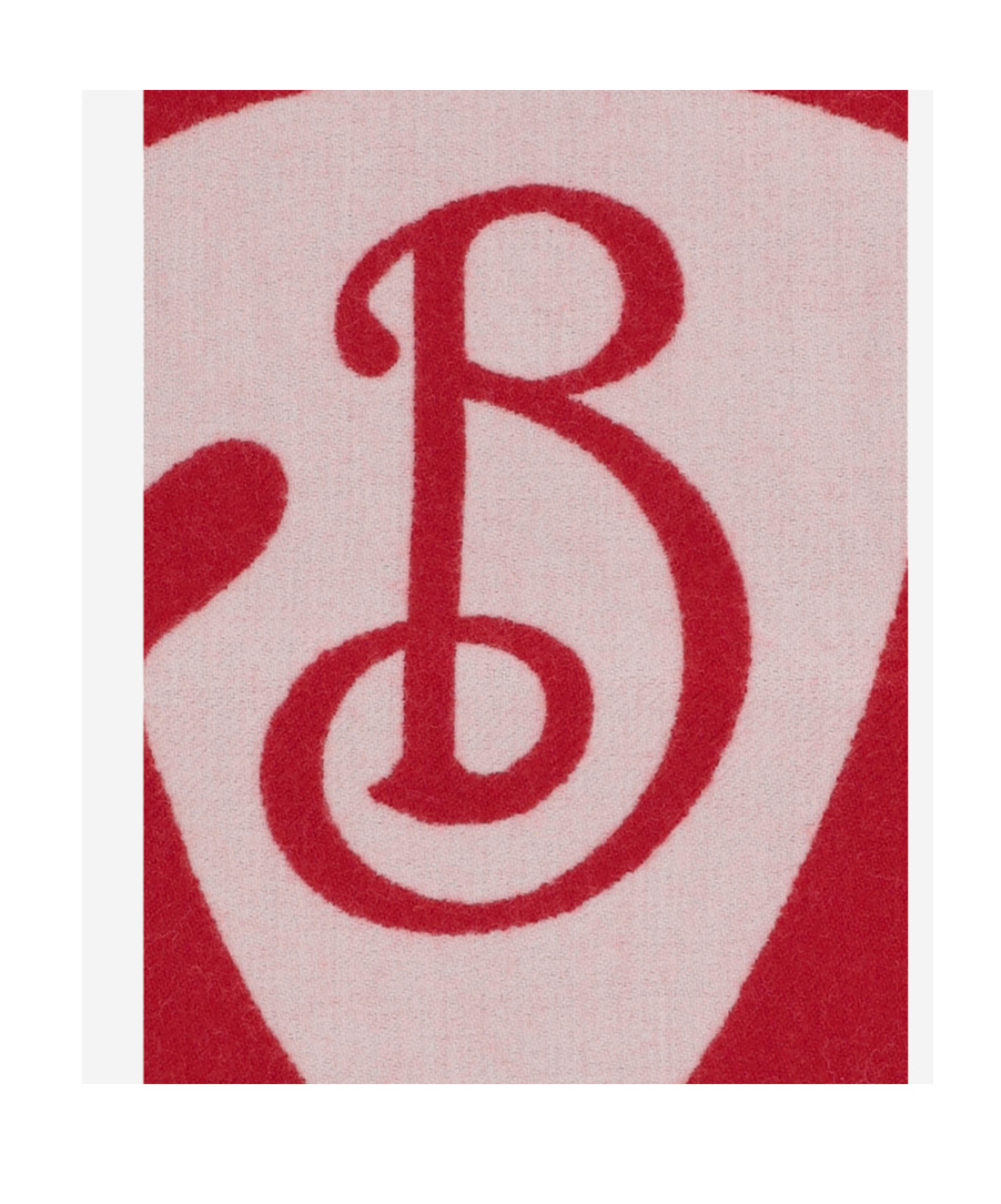 Burberry Logo-jacquard Scarf In Red