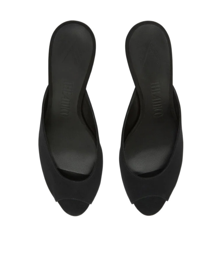 Attico Ada Mule Black In Black