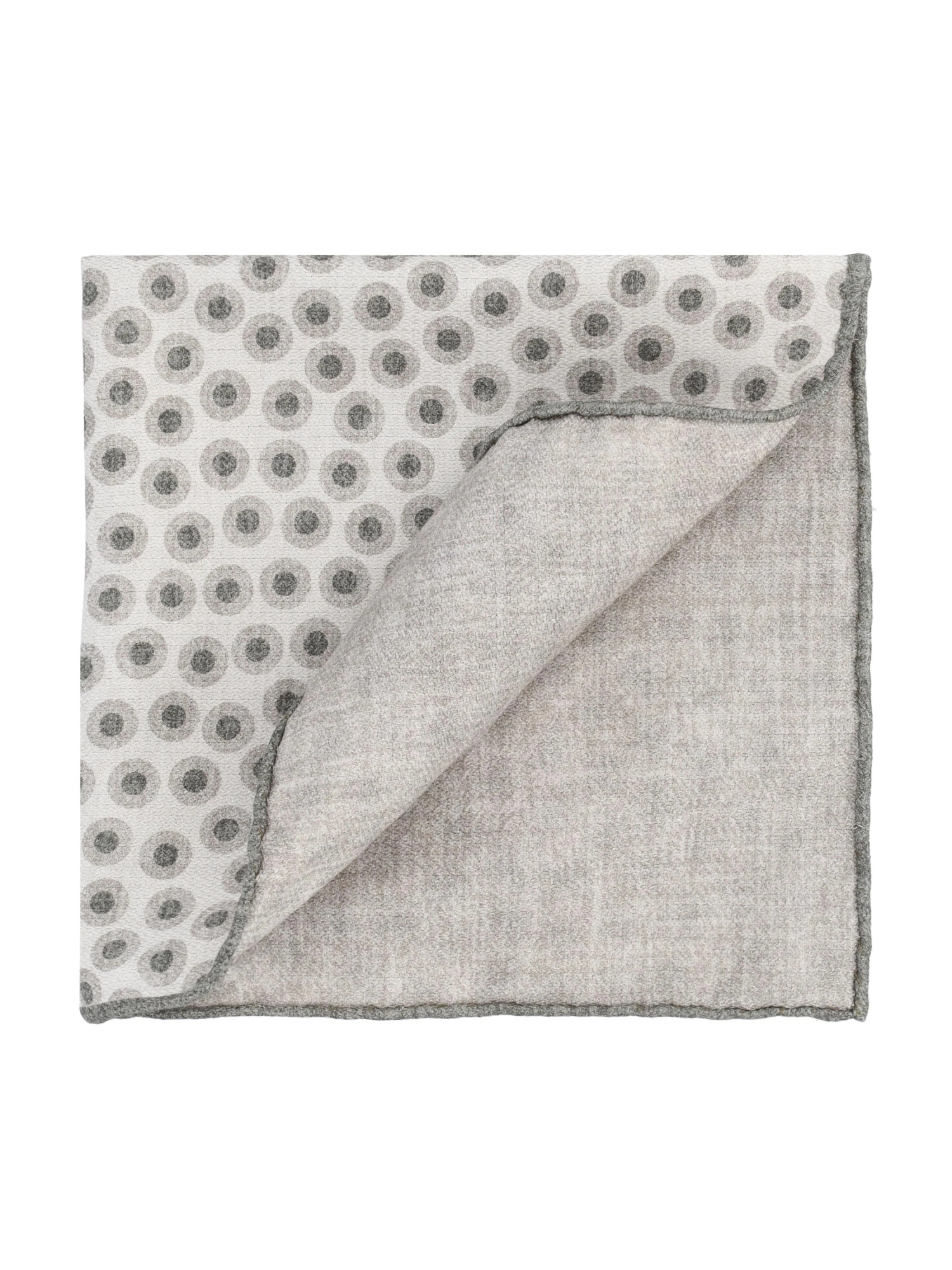Brunello Cucinelli Patterned Pocket Square In Gray