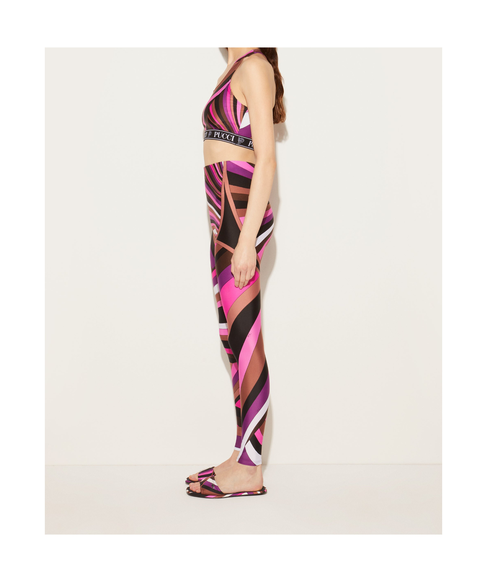 EMILIO PUCCI ABSTRACT-PRINT CROP TOP