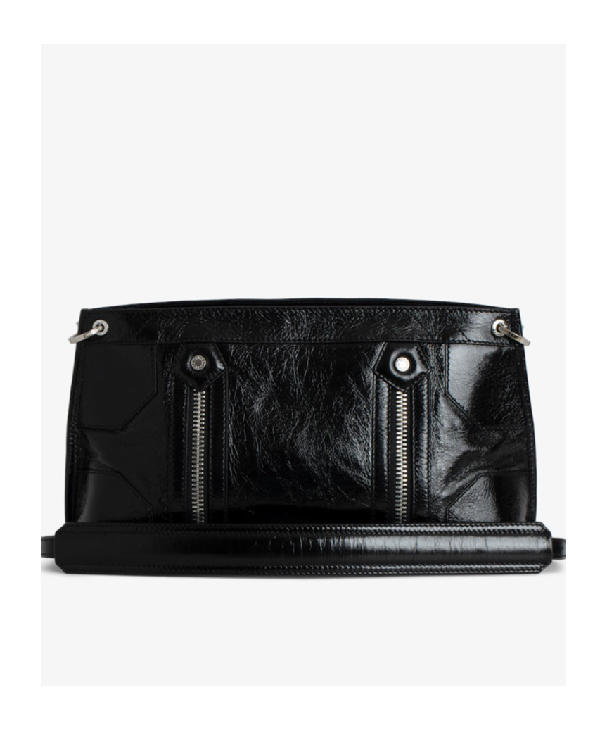 Zadig & Voltaire Zippered Shoulder Bag In Black