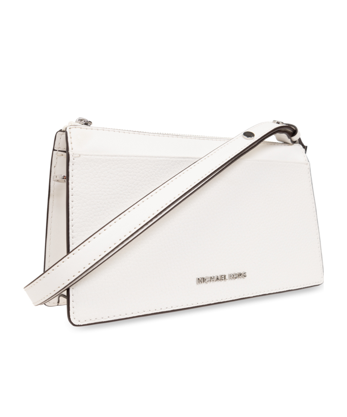 Michael Michael Kors Empire Leather Shoulder Bag In White