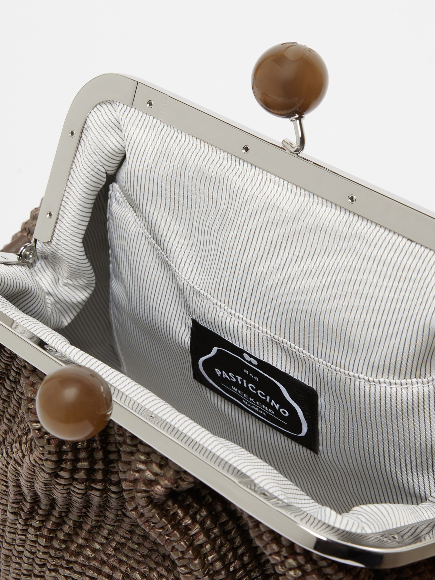 Weekend Max Mara Fortuna Chained Medium Pasticcino Bag In Multicolor