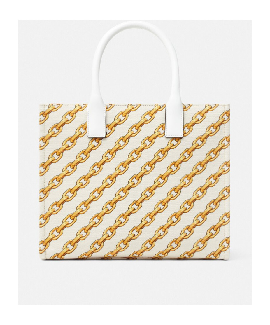 Versace Logo-print Tote Bag In White