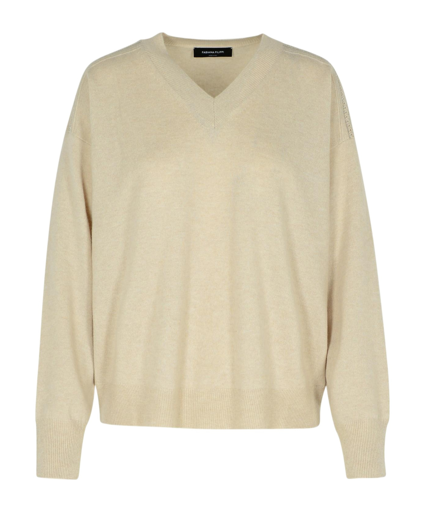 FABIANA FILIPPI FABIANA FILIPPI V-NECK KNITTED JUMPER