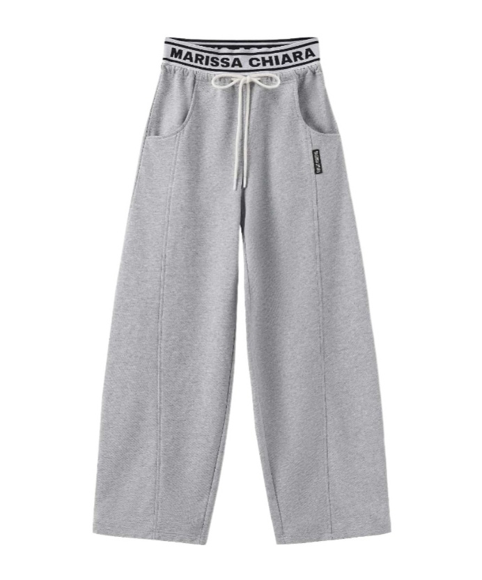 Marissa Chiara Drawstring Sweatpants In Gray