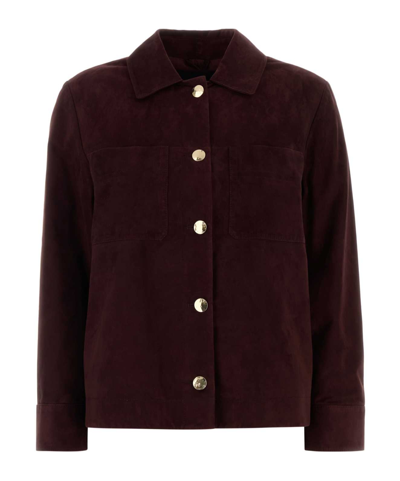 Max Mara S  Mabisso Patch-pocket Jacket In Brown