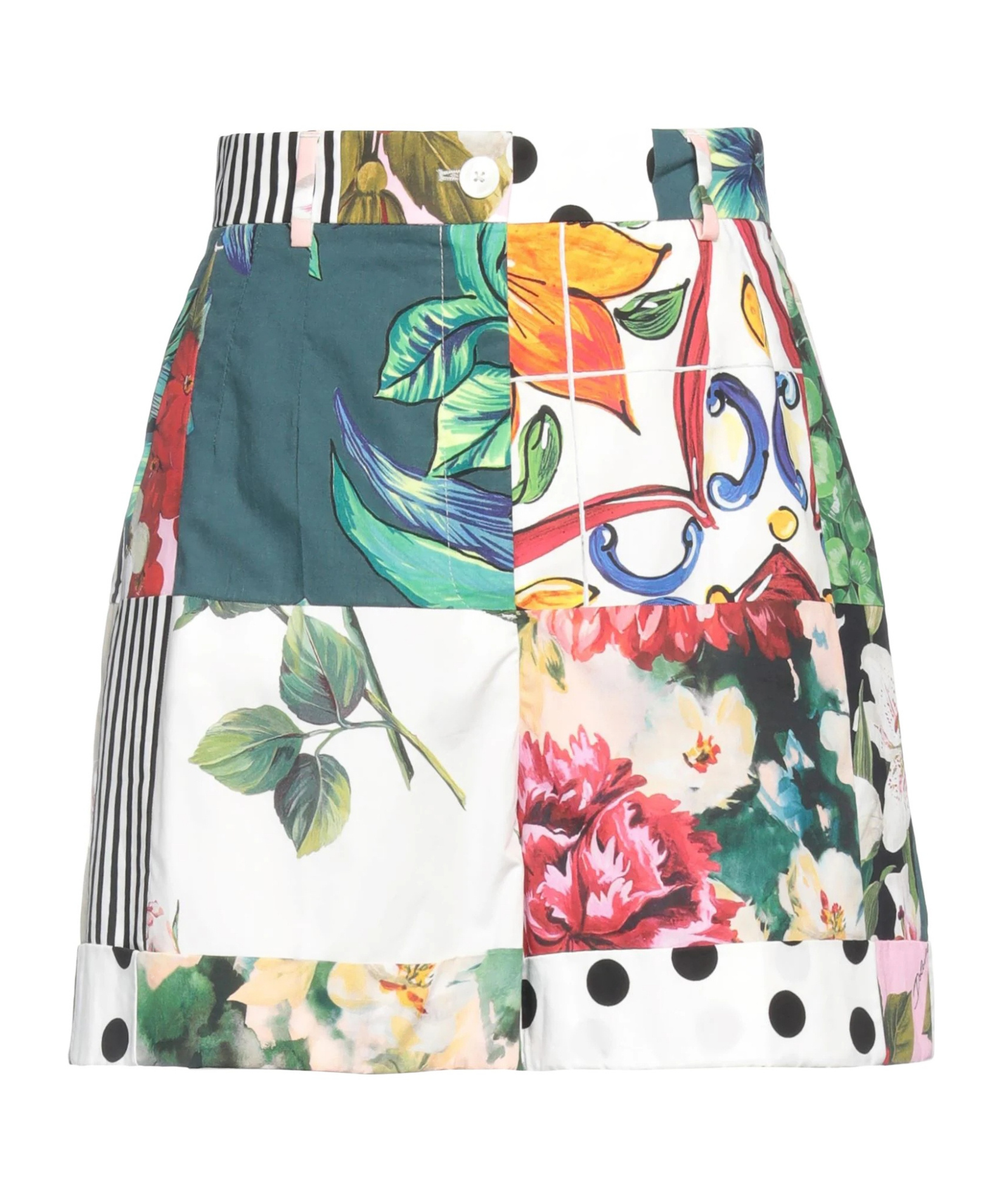Dolce & Gabbana Printed Shorts In White