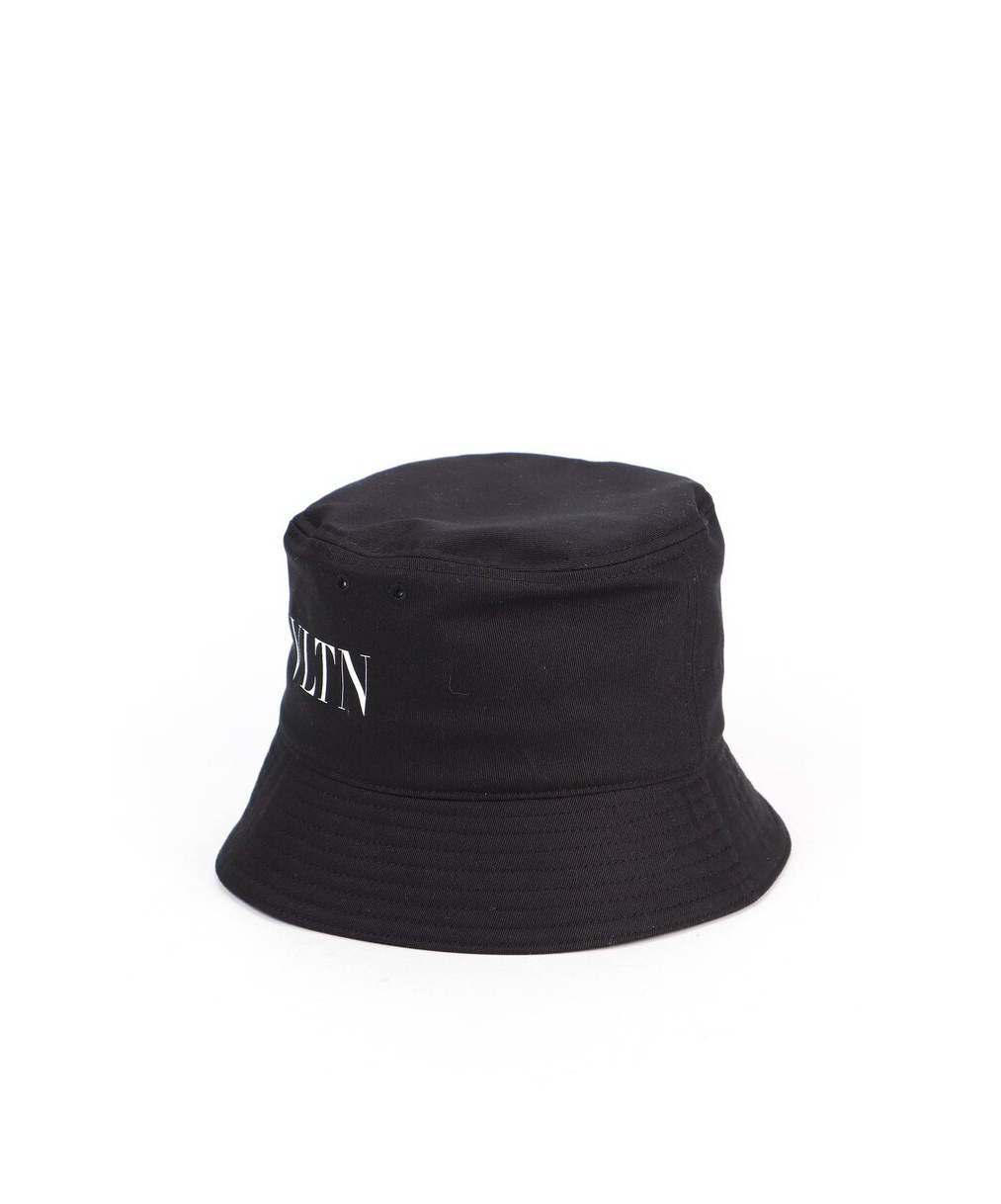 Valentino Garavani Cappello Bucket Con Stampa In Black