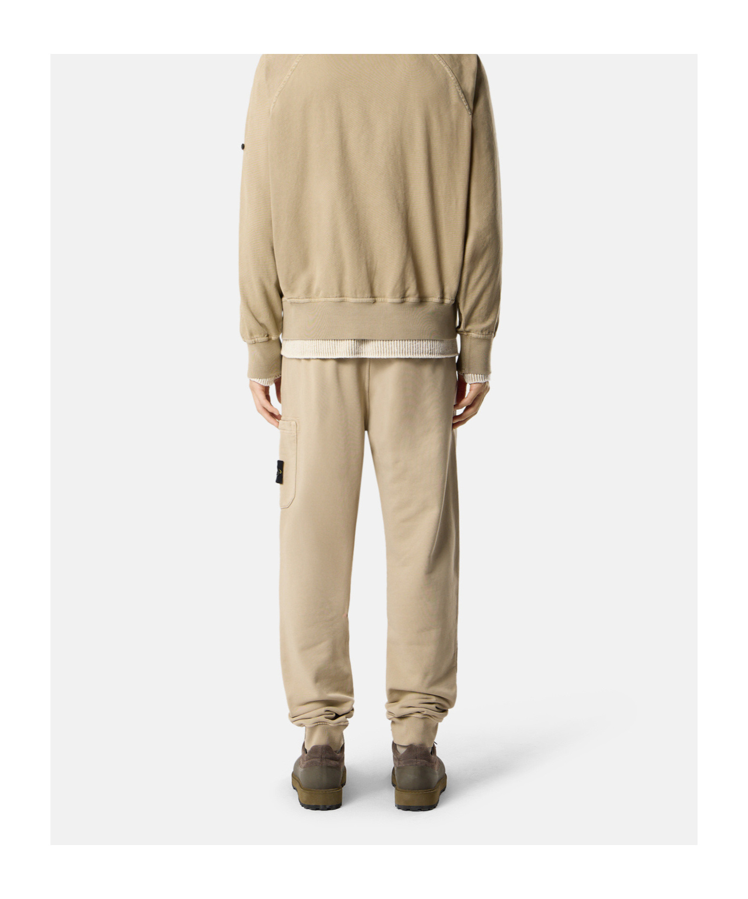 Stone Island Slim-fit Joggers With Elasticated Waistband In Neutral