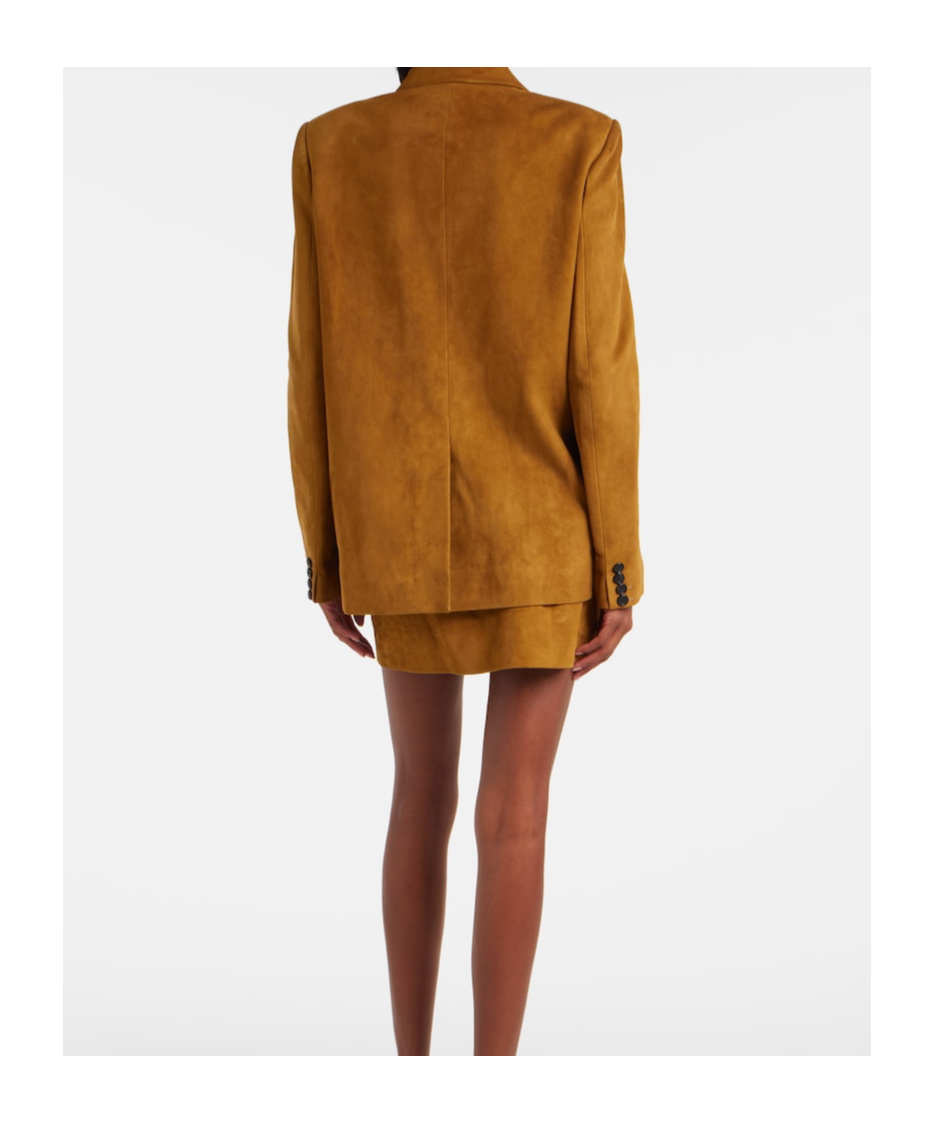 Khaite Saraphina Suede Jacket In Multi