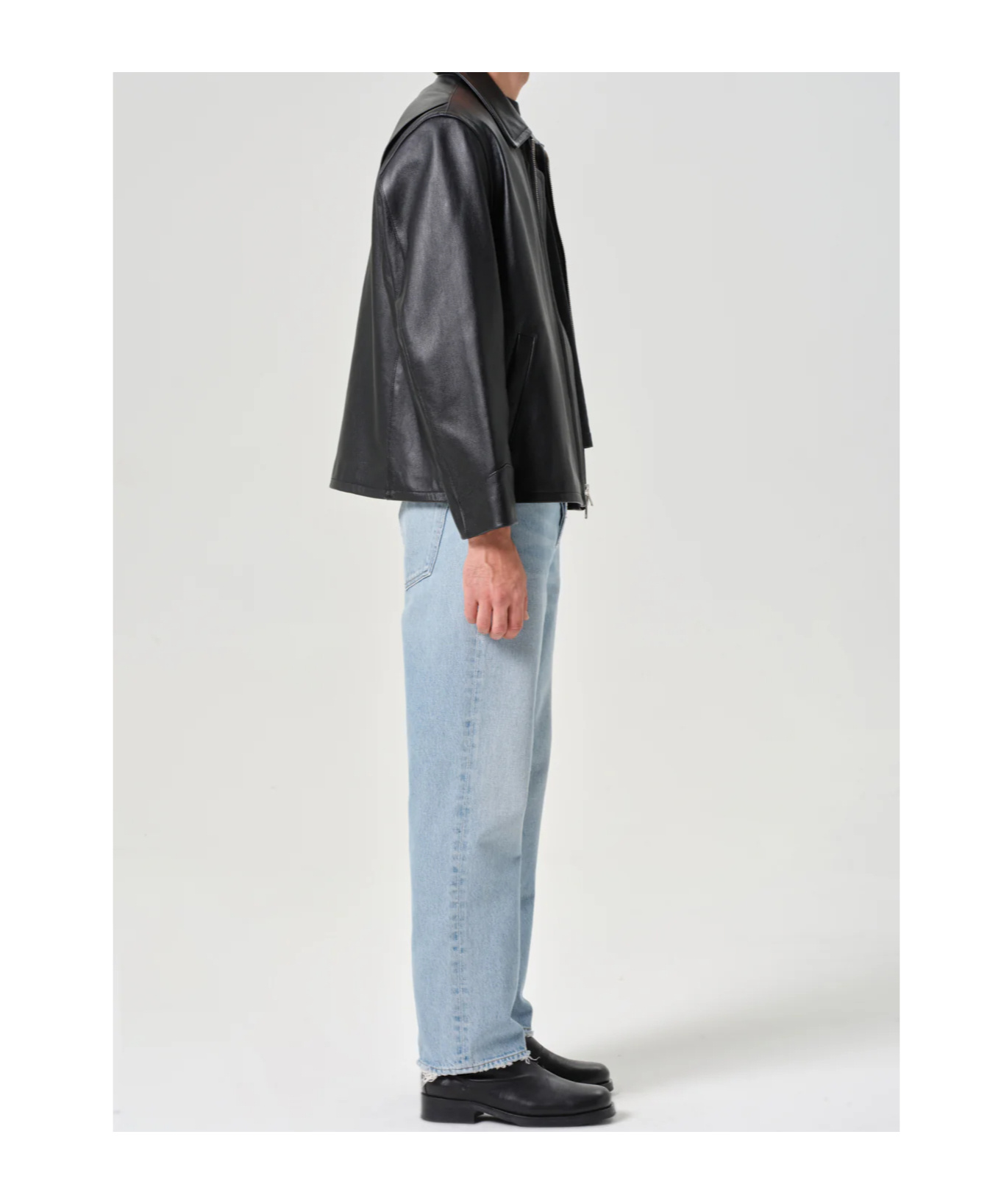 Agolde Light Blue Jeans In Regenerated Denim In Blue