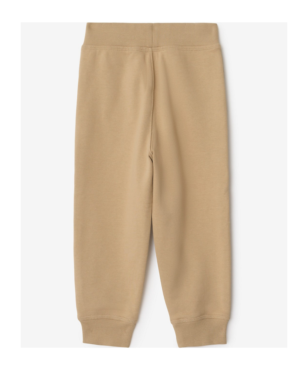 Burberry Check Trim Cotton Jogging Pants In Brown