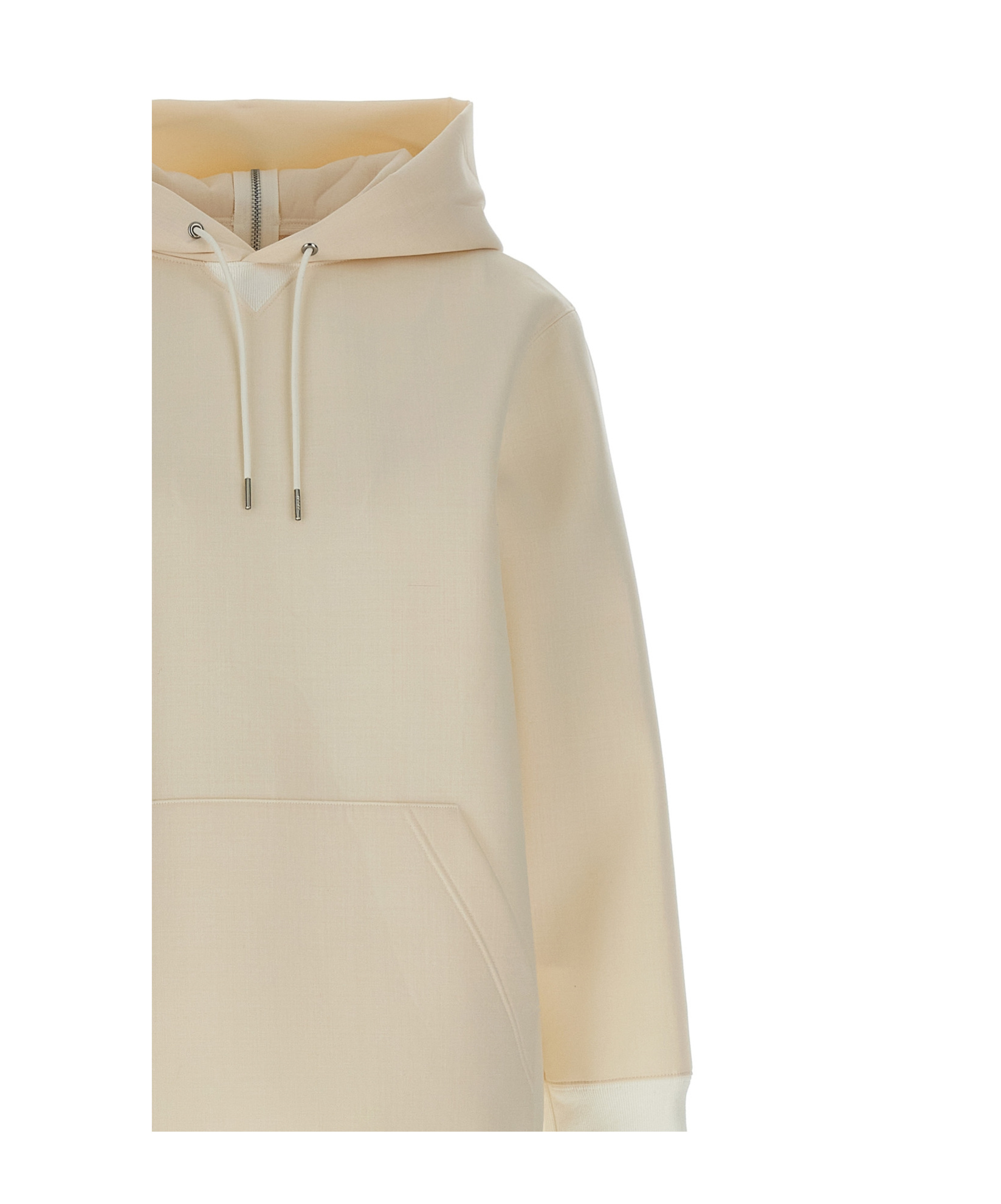Sacai White Suiting Bonding Mix Dress In Nude