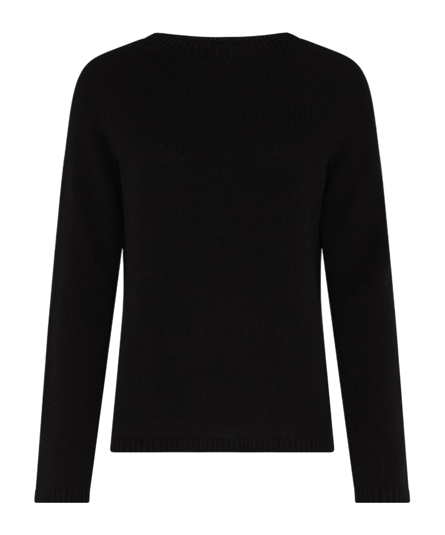 Max Mara Long-sleeved Sweater In Black