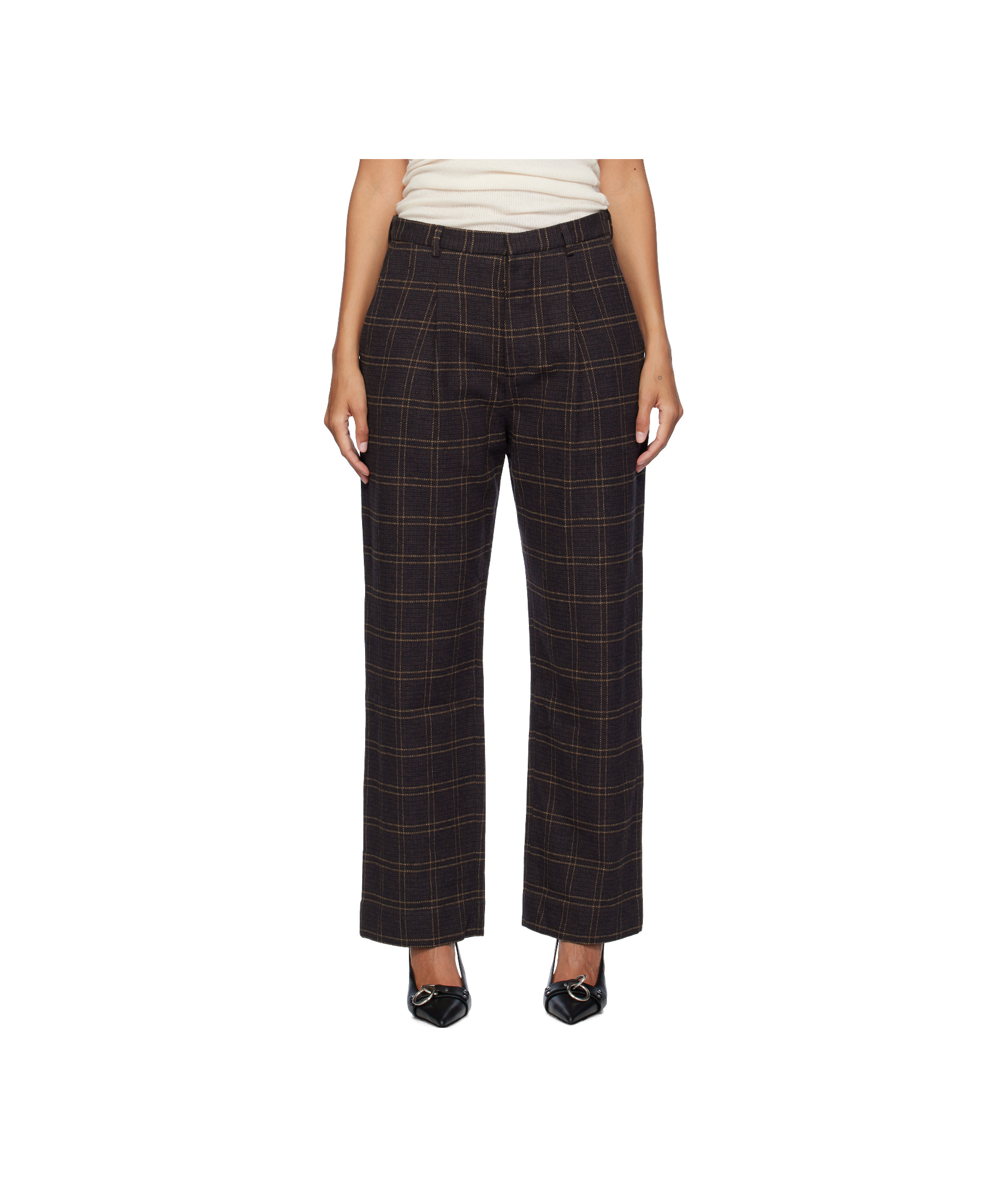 R13 Straight-leg Trousers In Black