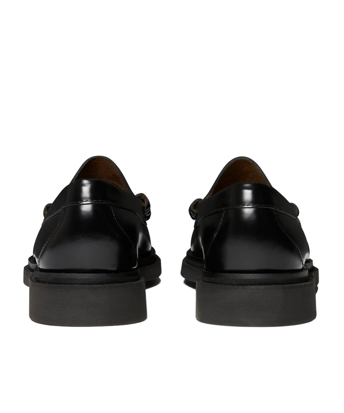 G.h. Bass & Co. Round Head Loafer Shoes In Black