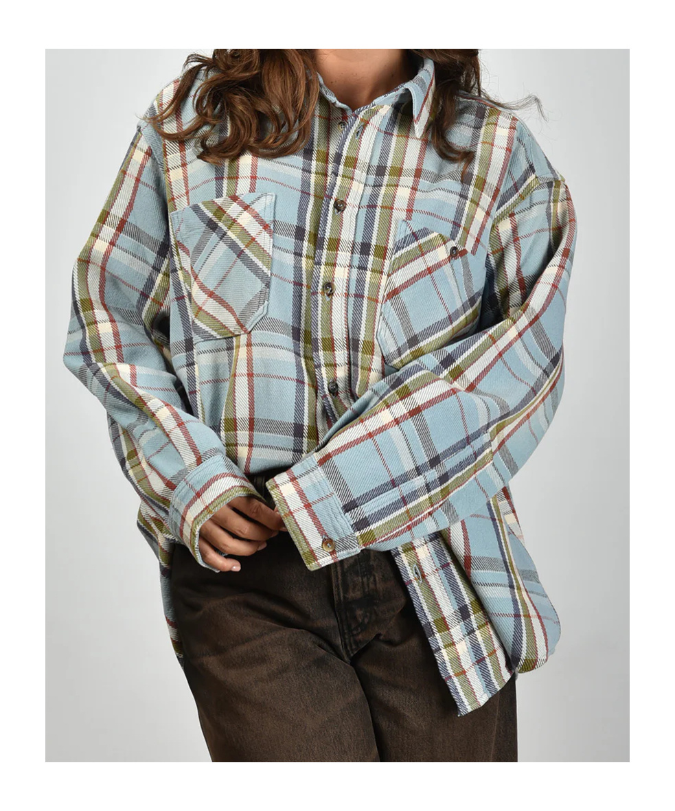 Haikure Plaid Long-sleeved Shirt In Multi