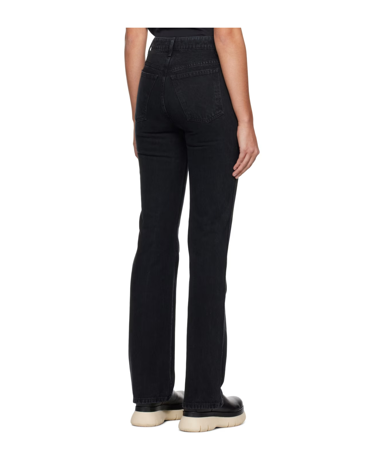 Khaite Danielle Straight-leg Jeans In Black